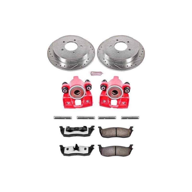 PowerStop Power Stop 97-00 Ford Expedition Rear Z36 Truck & Tow Brake Kit w/Calipers