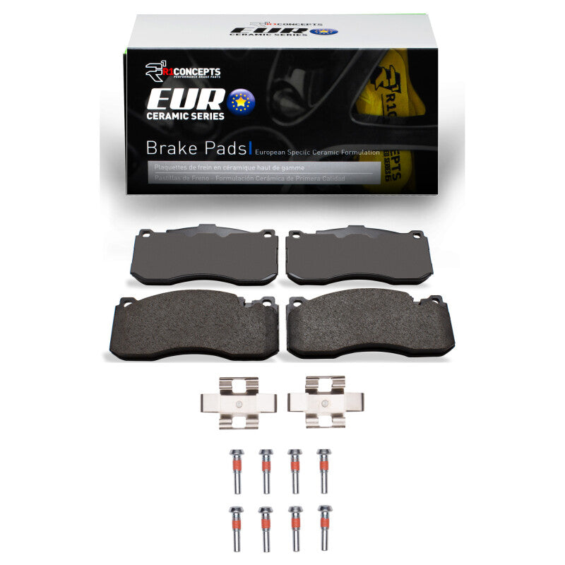 R1 Concepts R1 2006-2013 BMW 135I Front R1 Euro Ceramic Pads & Hardware Kit