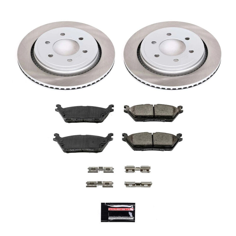 PowerStop Power Stop 15-17 Ford F-150 Rear Semi-Coated Rotor Kit