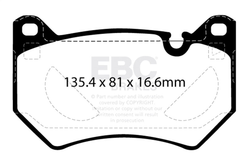 EBC 2018+ Audi Q5 FY 2.0T Redstuff Front Brake Pads