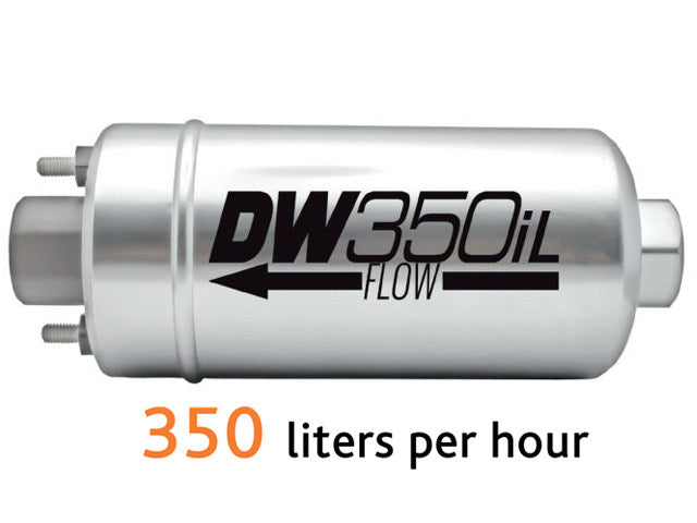 DEATSCHWERKS 9-350 DW350IL, 350LPH IN-LINE EXTERNAL FUEL PUMP WITH MOUNTING BRACKETS