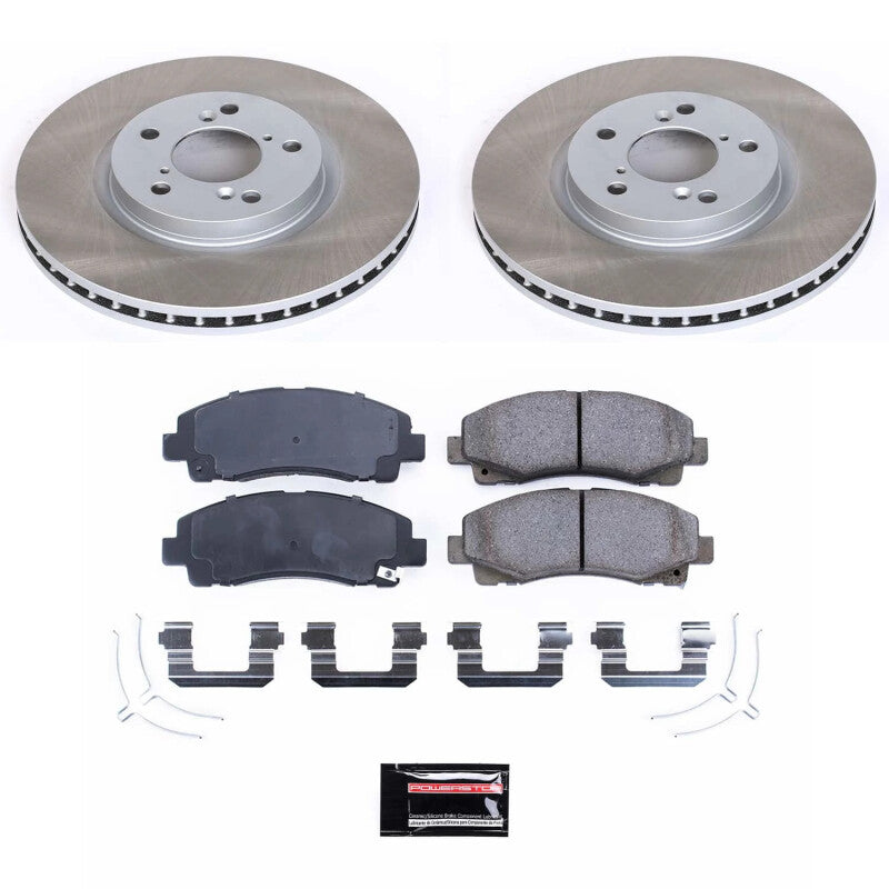PowerStop Power Stop 12-14 Honda Ridgeline Front Semi-Coated Rotor Kit