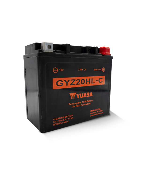 Yuasa Battery Yuasa GYZ20HL-C High Performance Maintenance Free AGM 12-Volt Battery