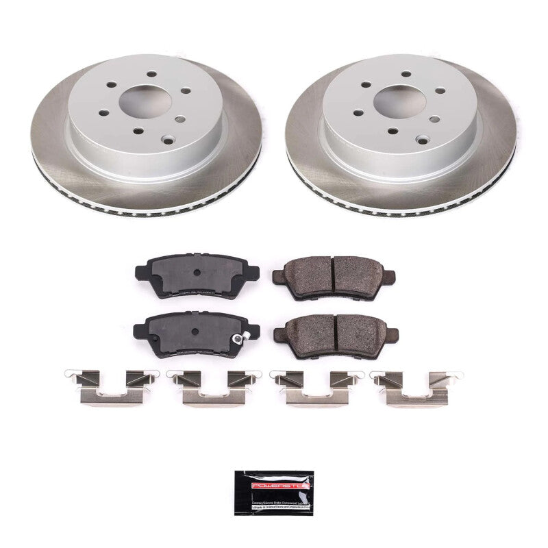 PowerStop Power Stop 05-12 Nissan Pathfinder Rear Semi-Coated Rotor Kit