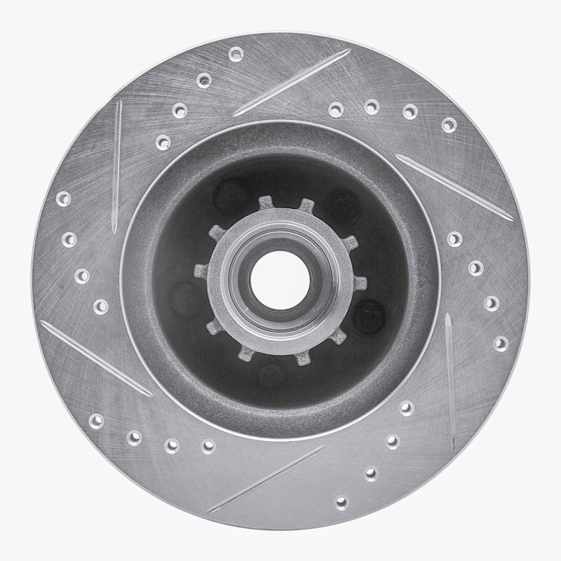 R1 Concepts R1 1973-1989 Chrysler CORDOBA Front Right Drilled & Slotted Silver Brake Rotor