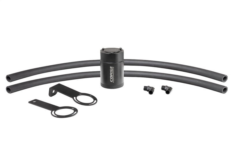CORSA Performance Corsa 5/8in Universal 3 oz Aluminum Oil Catch Can with Mounting Brackets