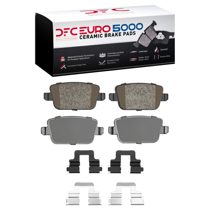 DFC 07-10 Volvo S80 Rear Euro 5000 Ceramic Brake Pads and Hardware Kit