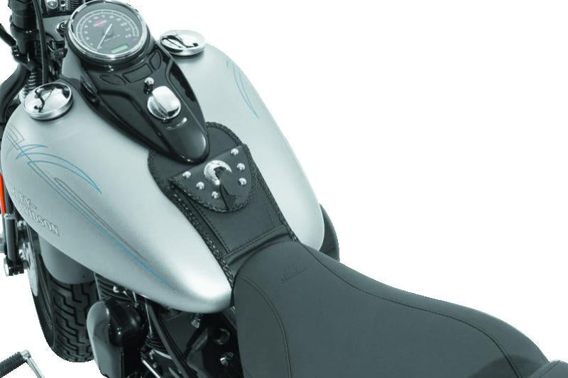 Mustang Motorcycle Mustang 08-13 Harley FLSTB Softail Tank Bib w/Studs - Black