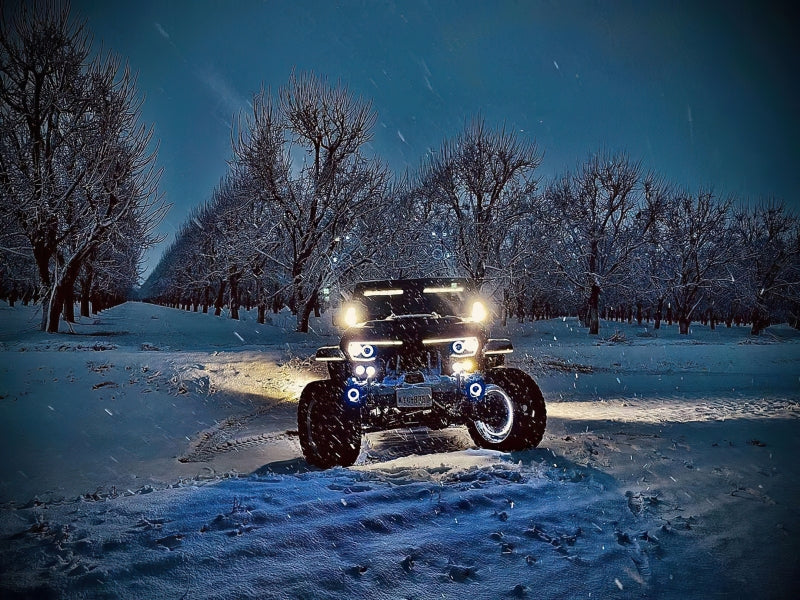ORACLE Lighting Oracle Vector Jeep Wrangler JK Grille Halo Kit - ColorSHIFT w/o Controller