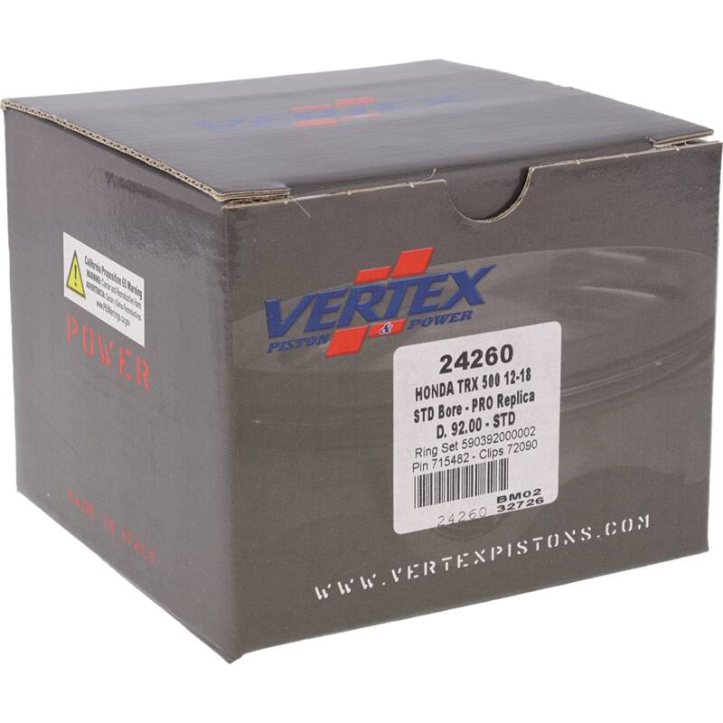 Vertex Pistons Vertex Piston 15-23 Honda Pioneer 500 500cc Forged Replica Piston Kit