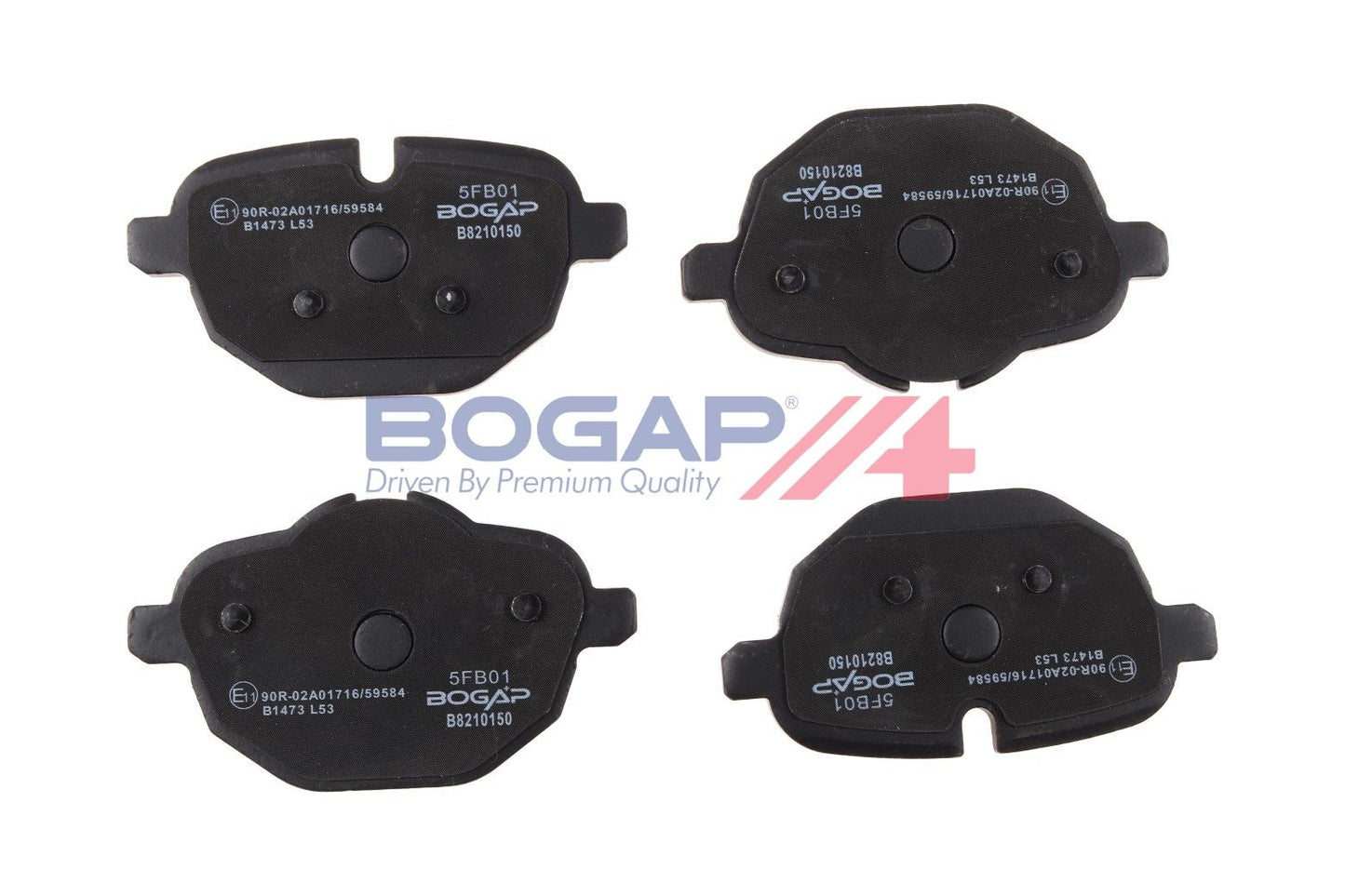 BOGAP B8210150 Brake Pad Set, Disc Brake