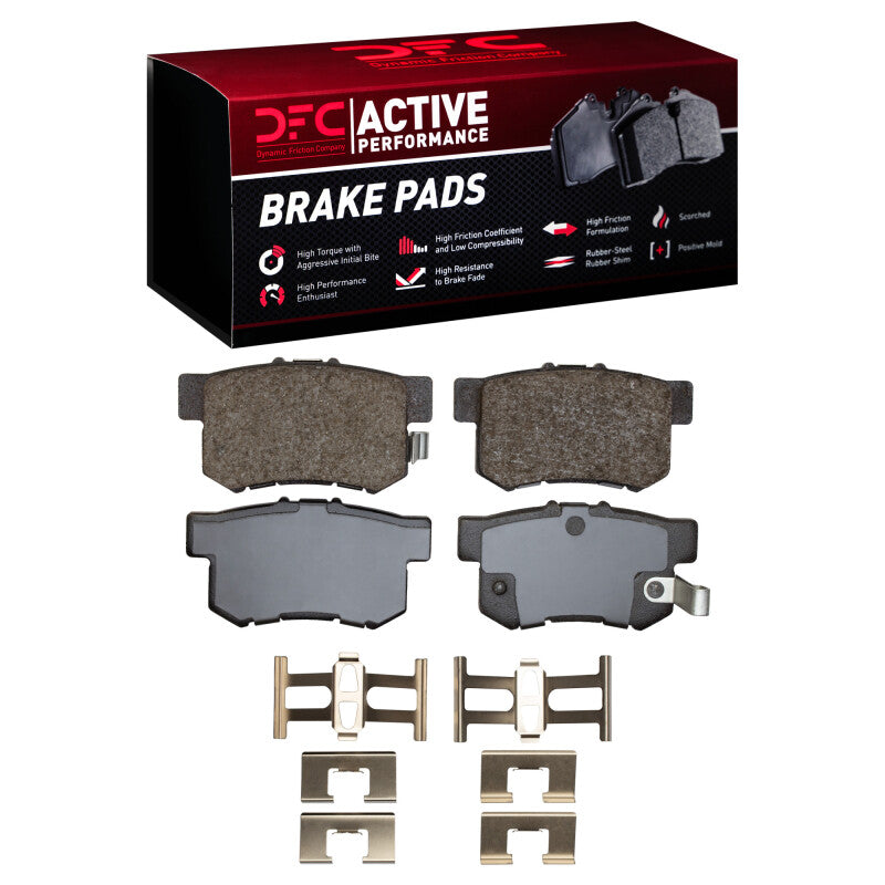 DFC 99-04 Acura RL Rear Active Performance Pads and Hardware Kit