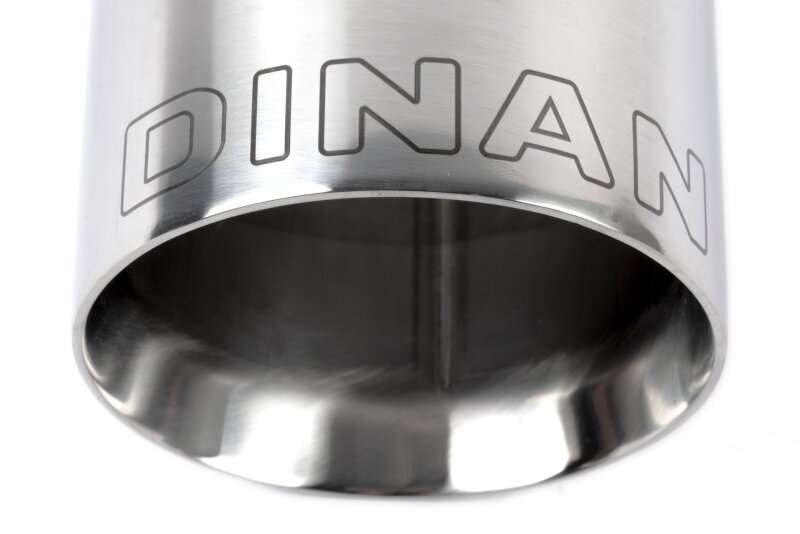 Dinan Double-Walled 4in Clamp-On Exhaust Tip - Polished - 4in Outlet / 3.25in Inlet