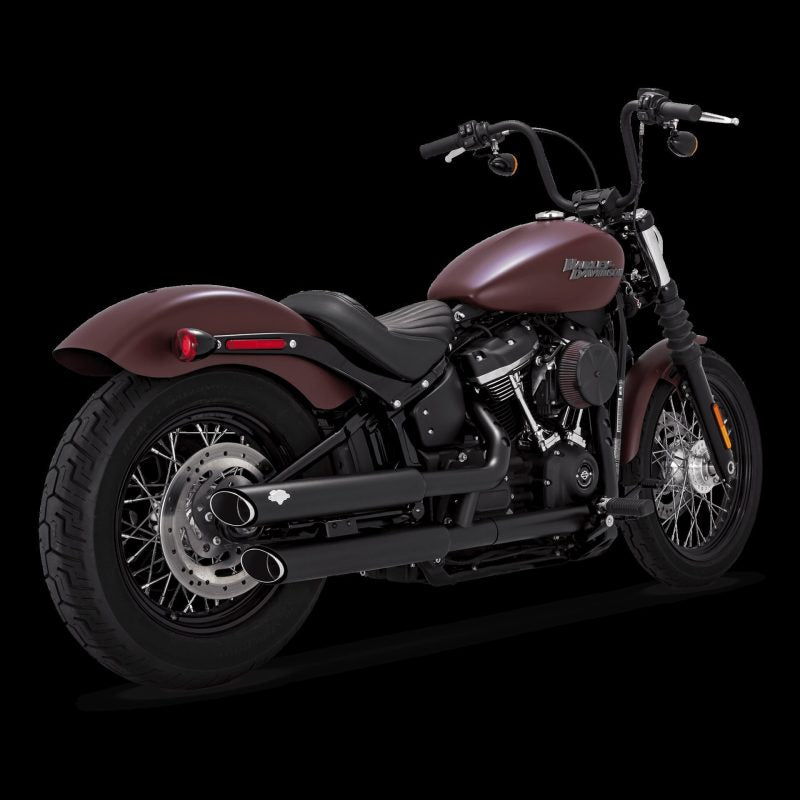 Vance and Hines Vance & Hines 18-22 Harley-Davidson Softail Twin Slash S/OS PCX Slip-On Exhaust - Black