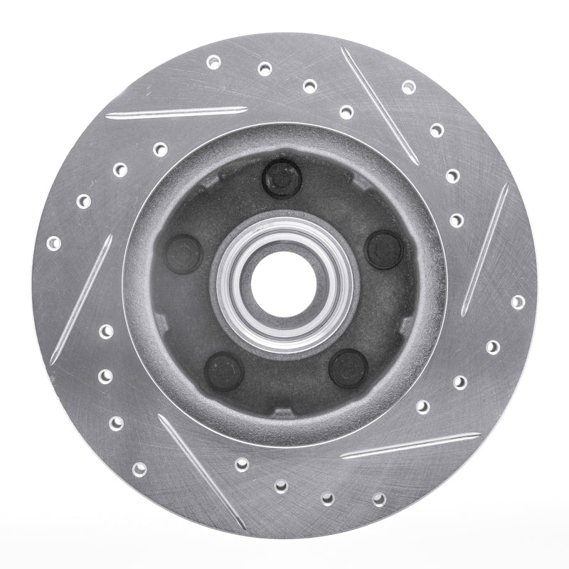 R1 Concepts R1 1983-1997 Ford Ranger (USA/Canada) Front Left Drilled & Slotted Silver Brake Rotor
