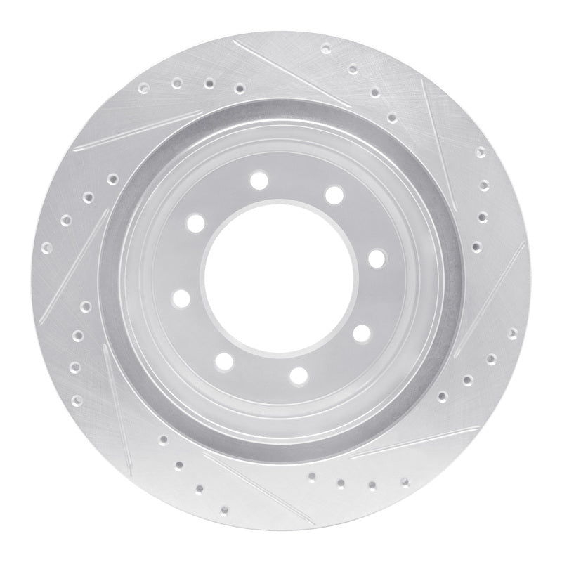 R1 Concepts R1 12-21 Nissan NV1500 Rear Left Drilled & Slotted Silver Brake Rotor