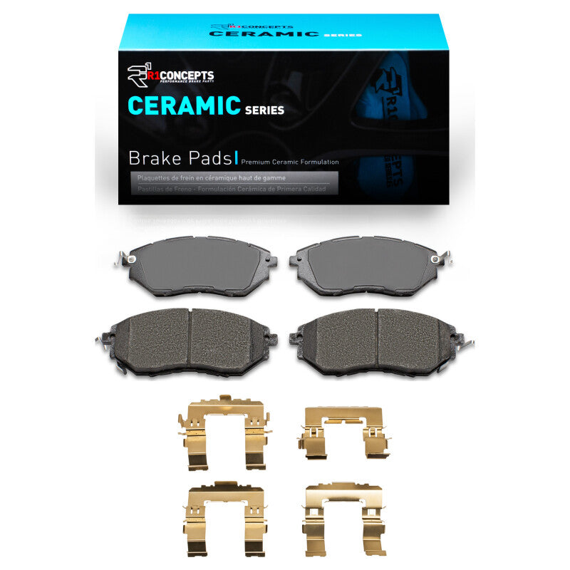 R1 Concepts R1 15-15 Subaru Legacy Front Ceramic Pads & Hardware Kit