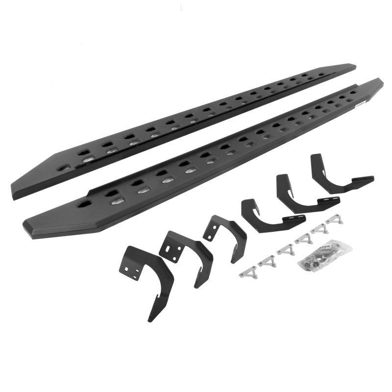 Go Rhino 15-22 Ram 1500 CC 4DR (Clssc Bdy) RB20 Slim Running Boards Kit (Incl. Brackets) - Tex. Blk