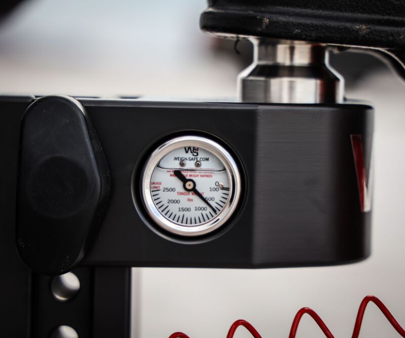 Weigh Safe 6in Drop Hitch w/Built-in Scale & 2in Shank (8K/12.5K GTWR) w/WS05 - Black Cerakote
