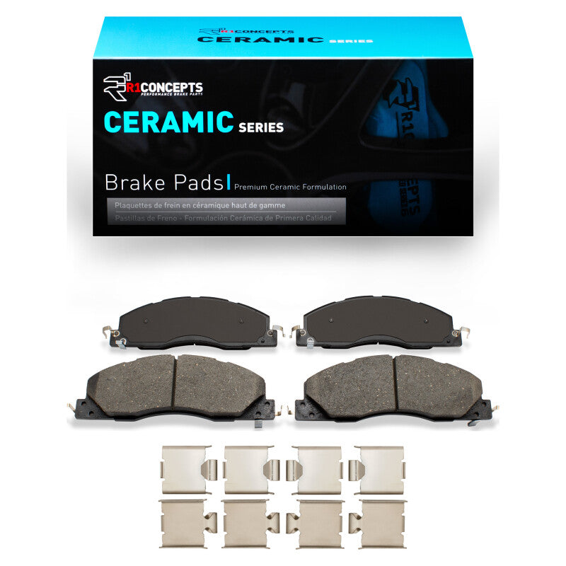 R1 Concepts R1 09-18 Dodge Ram 3500 Front Ceramic Pads & Hardware Kit