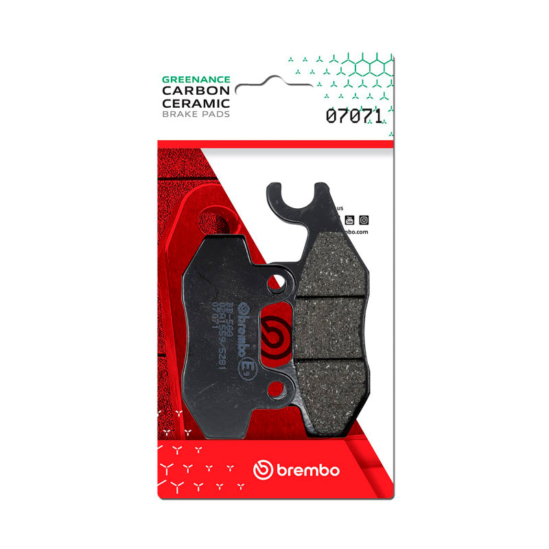 Brembo Powersports Brembo Piaggio Beverly/Suzuki An Burgman/Suzuki Uh/Yamaha Tzr Carbon Ceramic Brake Pad - Rear