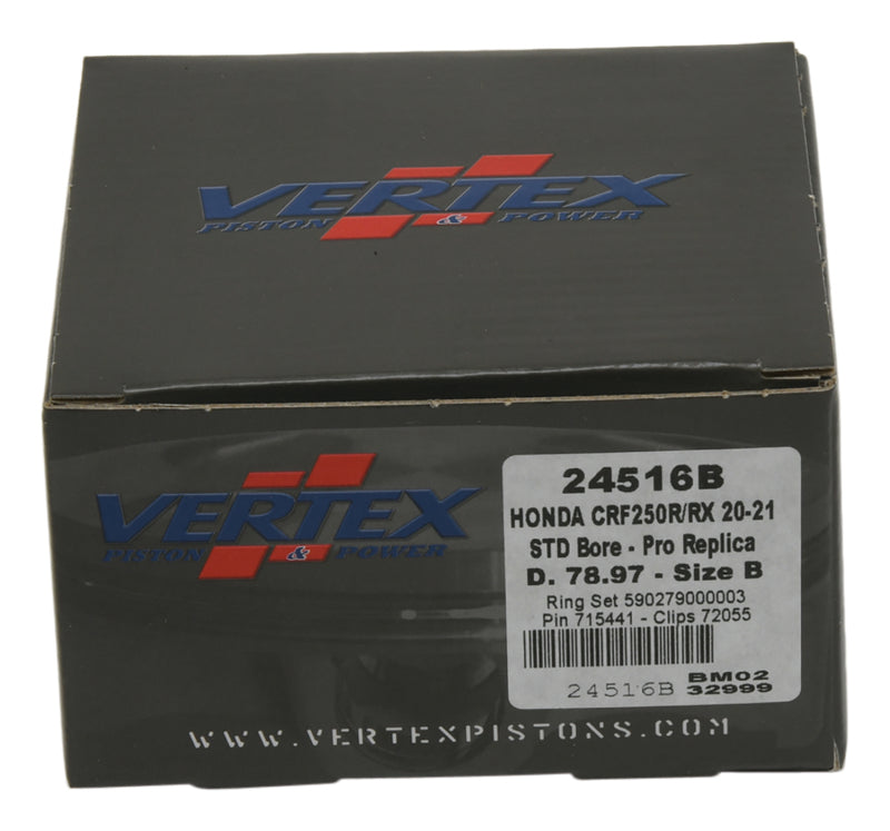Vertex Pistons Vertex Piston 20-21 Honda CRF 250 R 250cc Forged Replica Piston Kit