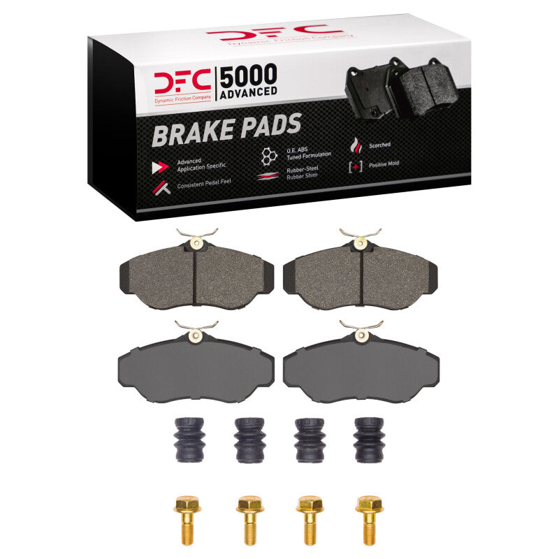 DFC 94-04 Land Rover Range Rover Front 5000 Advanced Low Metallic Brake Pads and Hardware Kit