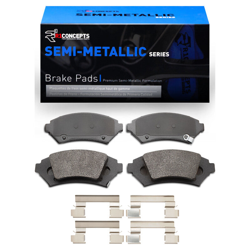 R1 Concepts R1 05-05 Buick Park Avenue Front Semi Met Pads & Hardware Kit