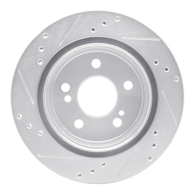 R1 Concepts R1 92-95 Mercedes-Benz E420 Rear Right Drilled & Slotted Silver Brake Rotor