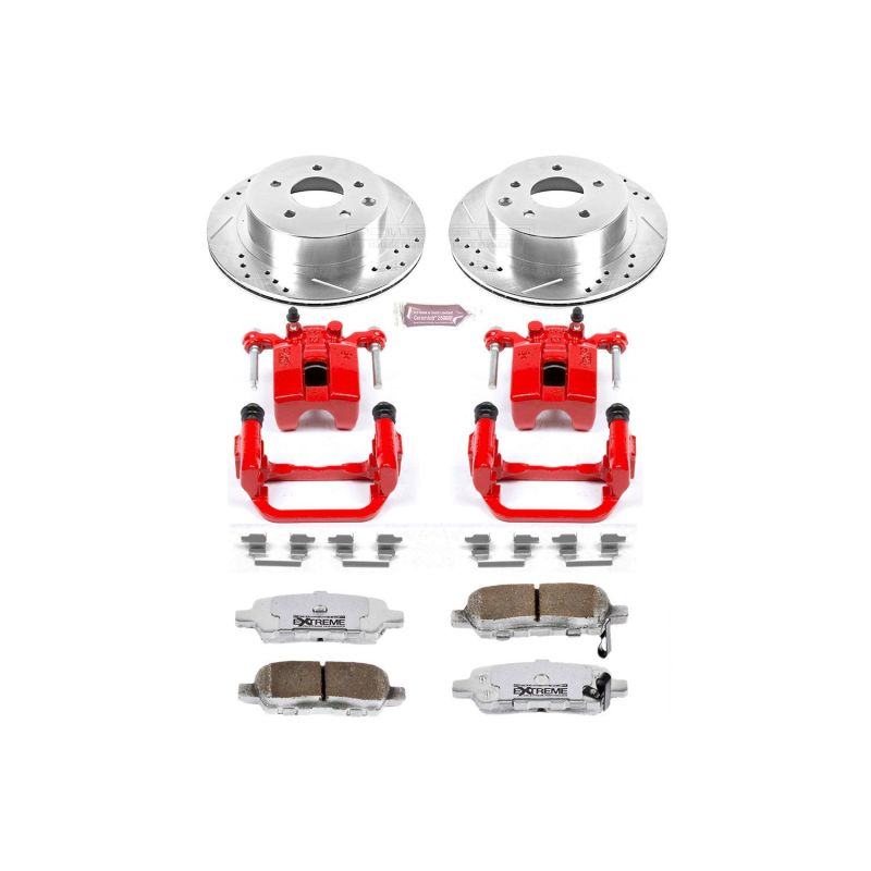 PowerStop Power Stop 03-05 Infiniti G35 Rear Z26 Street Warrior Brake Kit w/Calipers