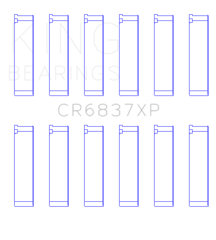 King Engine Bearings Honda J30 / J35 (Size +0.25) Performance Rod Bearing Set