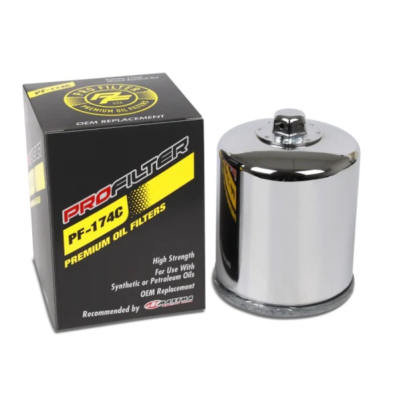 ProFilter Harley Spin-On Chrome Various Performance Oil Filter