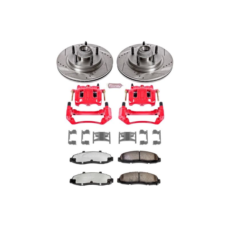 PowerStop Power Stop 2003 Ford F-150 Front Z36 Truck & Tow Kit w/Cals