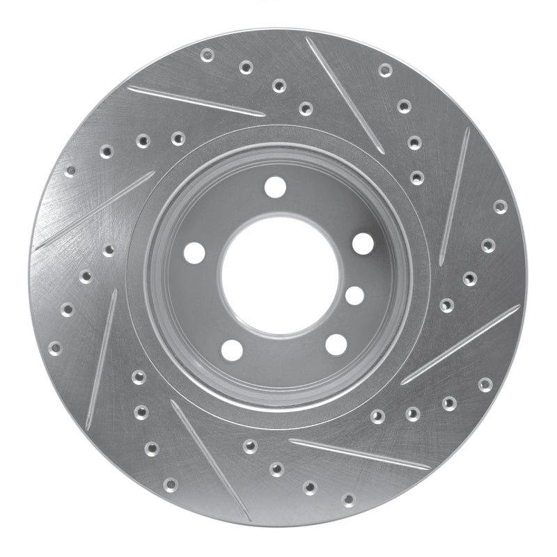 R1 Concepts R1 04-10 BMW 525I (USA/Canada) Front Left Drilled & Slotted Silver Brake Rotor