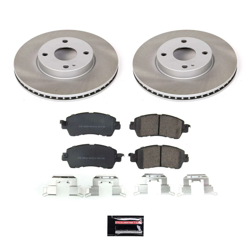 PowerStop Power Stop 17-18 Toyota Yaris iA Front Semi-Coated Rotor Kit