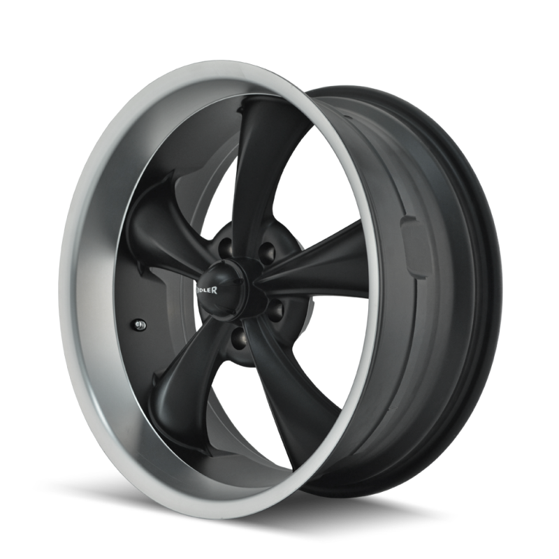 Ridler Wheels Ridler 695 22x10.5 / 5x120.65 BP / 0mm Offset / 83.82mm Hub Matte Black Machined Wheel