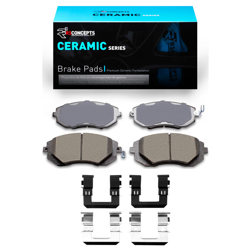 R1 Concepts R1 02-12 Saab 9-2X Front Ceramic Brake Pads & Hardware Kit