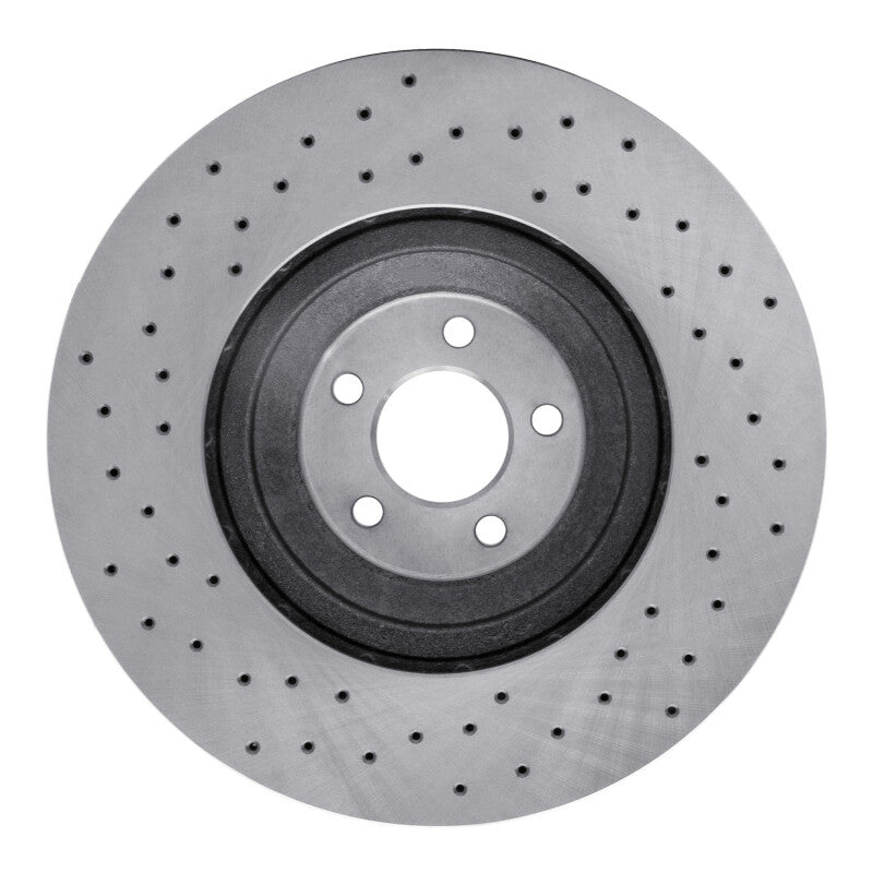 DFC 16-18 Ford Mustang Left Front Drilled Brake Rotor