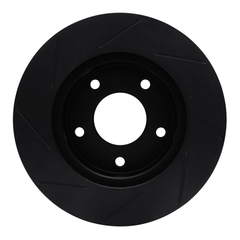 R1 Concepts R1 75-79 Lincoln Continental Rear Right Slotted Black Brake Rotor