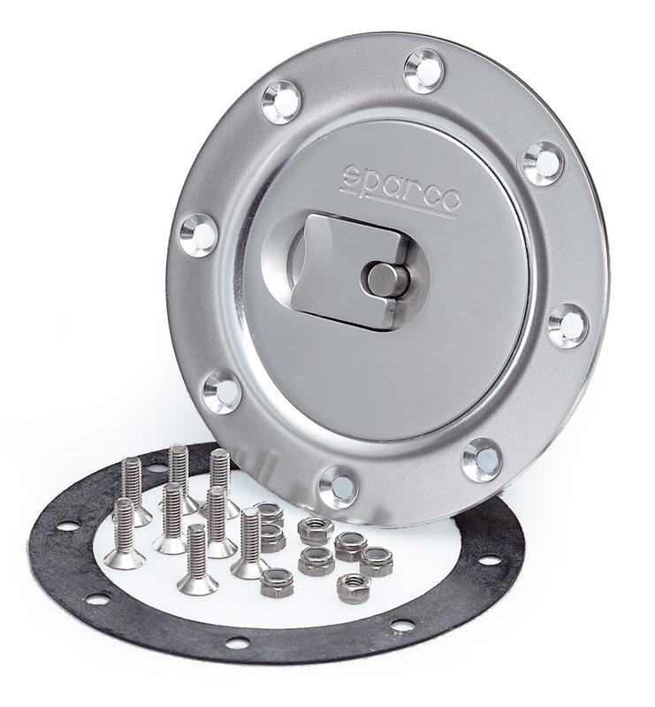 Sparco Fuel Cap Locking Brushed Alum