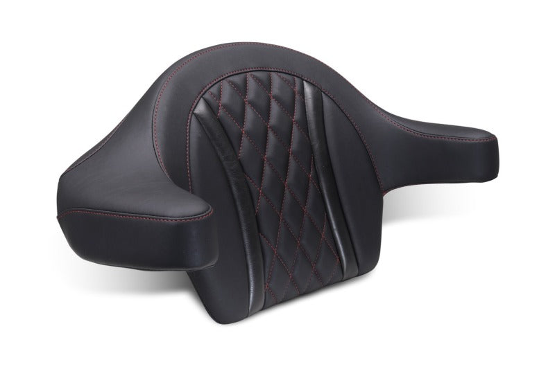 Mustang Motorcycle Mustang 23-25 Harley CVO Road Glide (ST) Deluxe Diamond Ext Arm Wrap-around Backrest Black