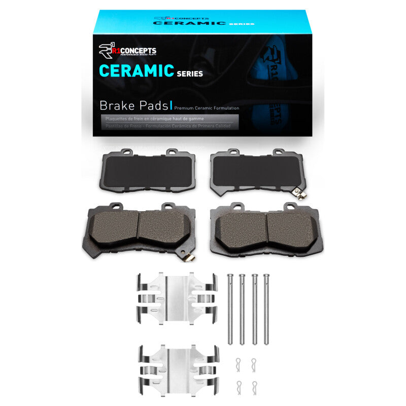 R1 Concepts R1 2015-2020 Chevrolet Colorado Front R1 Ceramic Pads & Hardware Kit