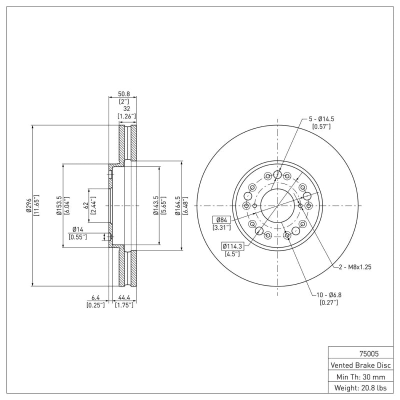 DFC 92-10 Lexus SC300 Front GeoSPEC Coated Rotor