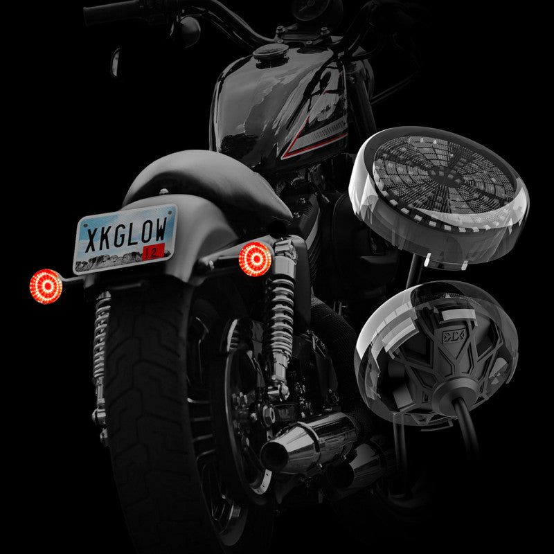 XKGLOW XK Glow Pro Series MotoTurnz - 1157 Flat Style Rear