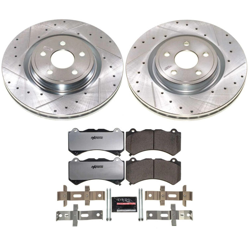 PowerStop Power Stop 21-24 Dodge Durango / 2021 Jeep Grand Cherokee Front Z26 Street Warrior Brake Kit