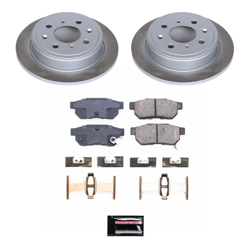 PowerStop Power Stop 88-91 Honda Prelude Rear Semi-Coated Rotor Kit