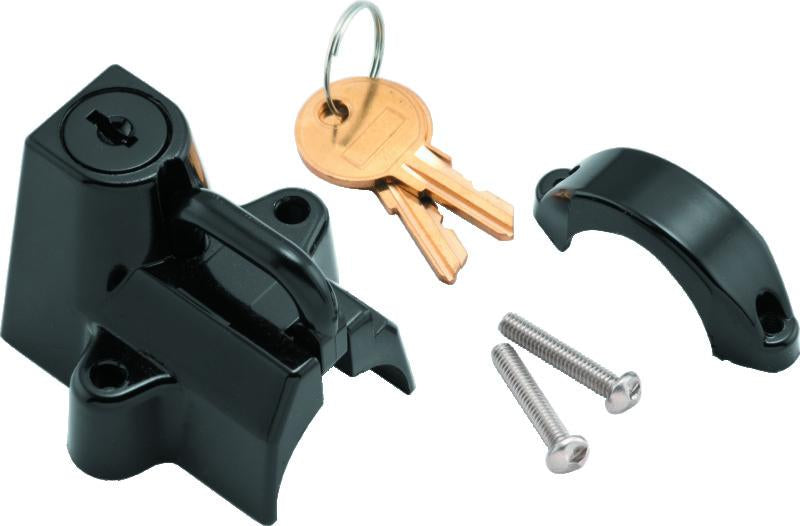 Bikers Choice Black Motorcycle Helmet Lock Fits 7/8 - 1 1/4 Tubing