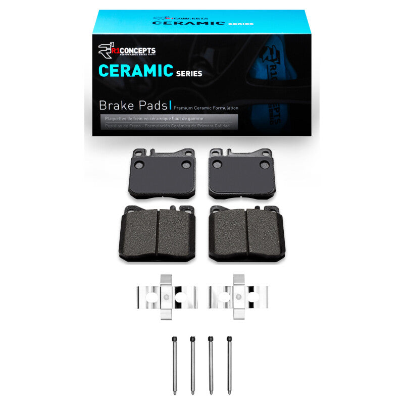 R1 Concepts R1 1985-1991 Mercedes-Benz 350SDL Front R1 Ceramic Pads & Hardware Kit