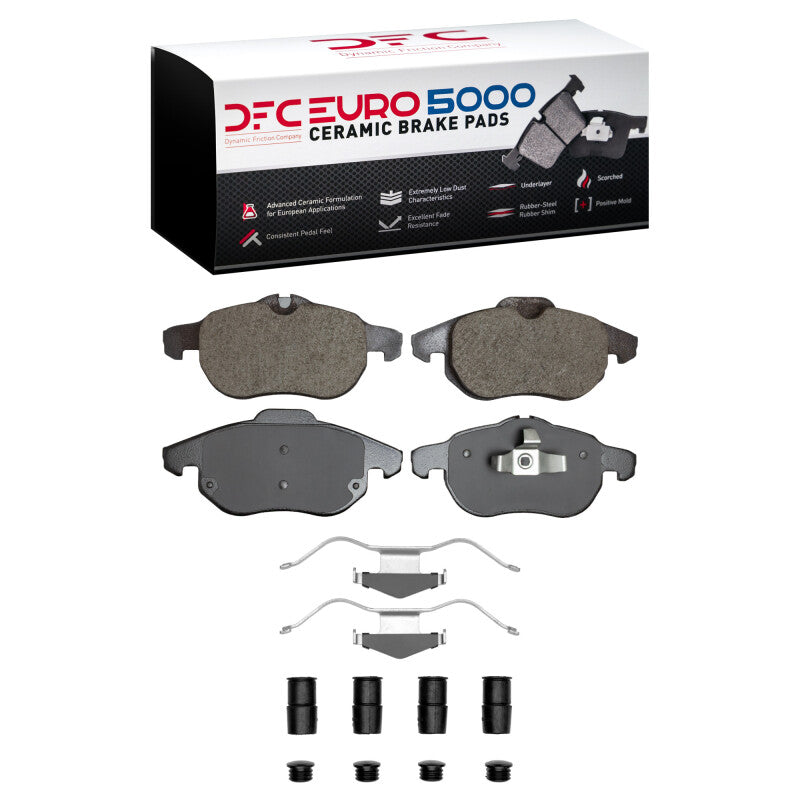 DFC 03-05 Saab 9-3 Front Euro 5000 Ceramic Brake Pads and Hardware Kit