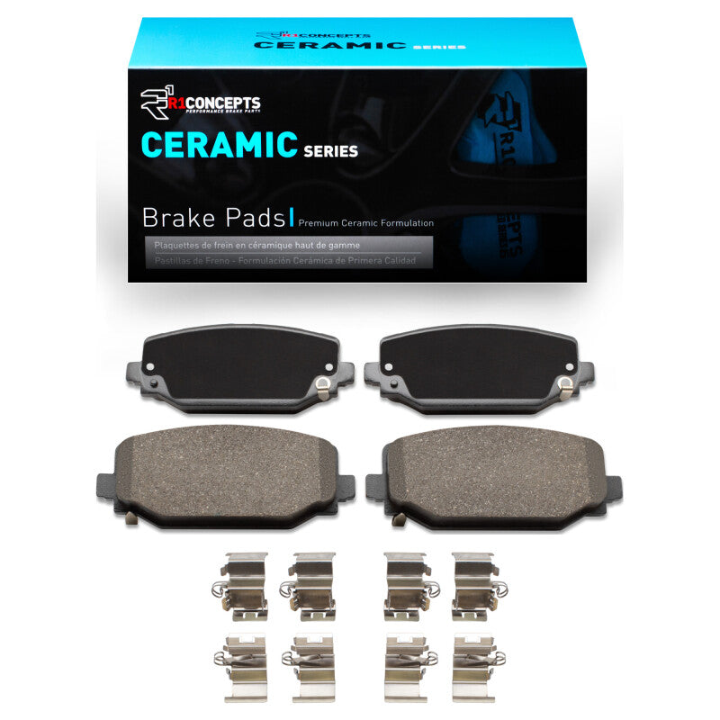 R1 Concepts R1 21-25 Jeep Grand Cherokee L Rear Ceramic Pads & Hardware Kit